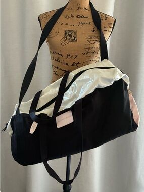 Victoria's Secret Black, White & Pink Travel Duffel